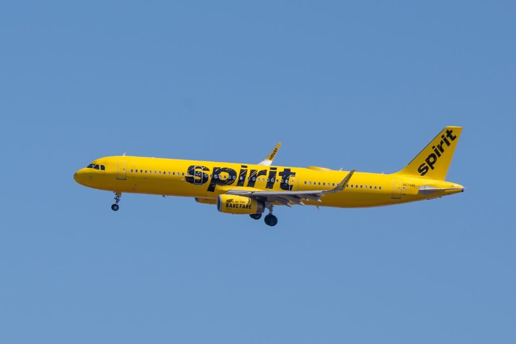 A Spirit Airbus A321 (Photo: Shutterstock | Ron Adar)