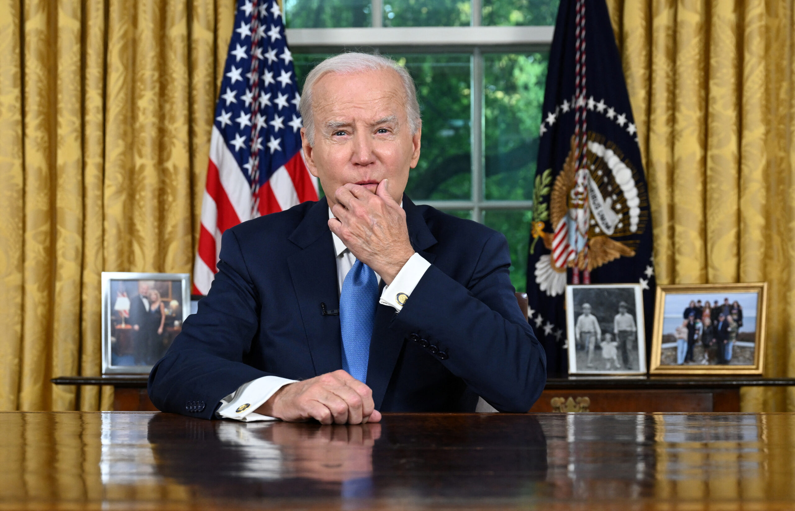 U.S. President Biden delivers a speech about bipartisan legislation that lifts federal government's $31.4 trillion debt ceiling